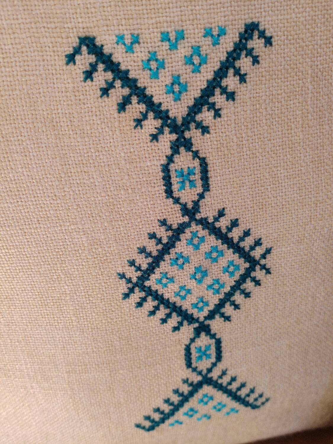 Berber Kerkennah blue cushion