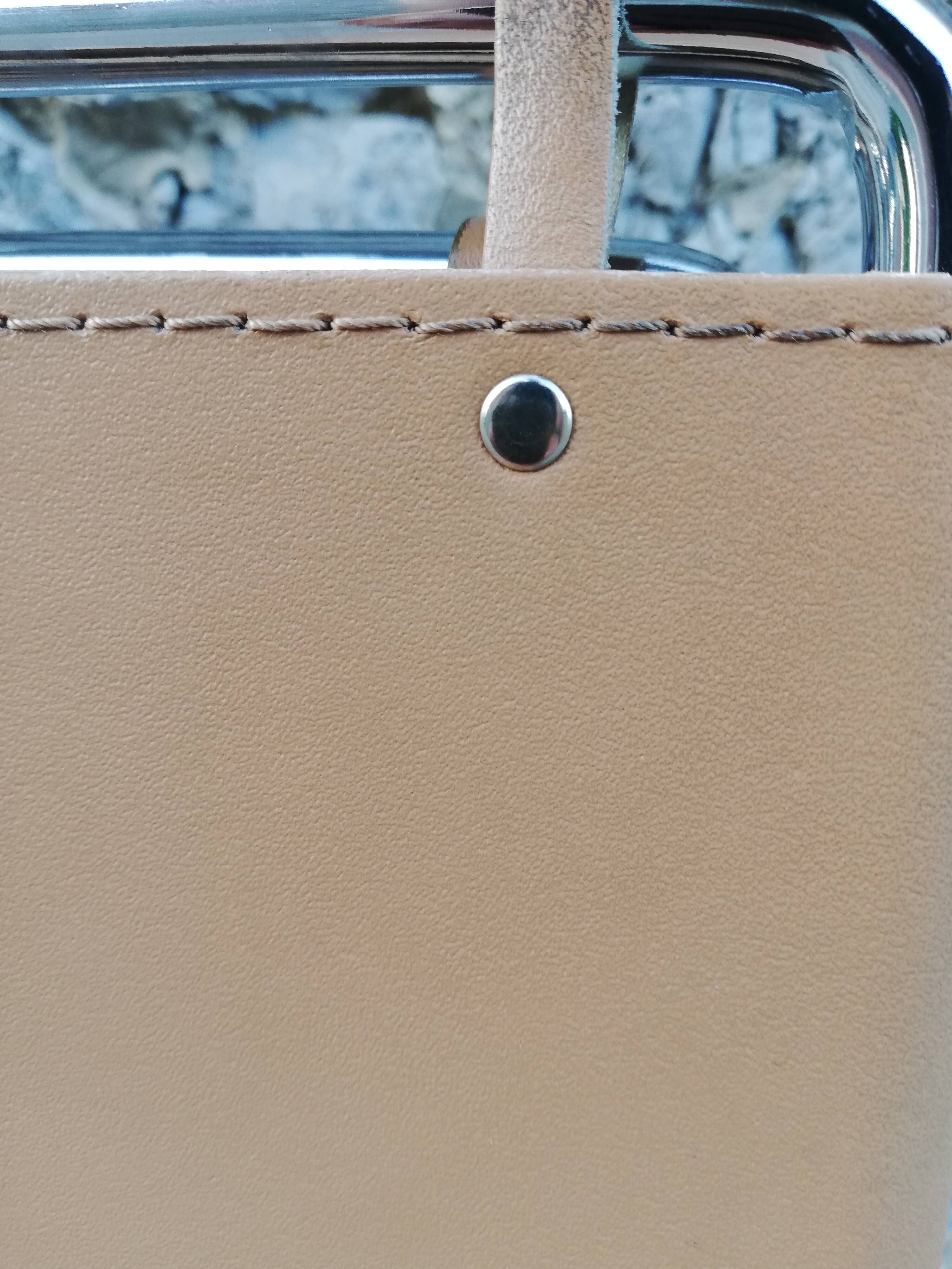 Chrome metal chair upholstered in leather 1970 Giandomenico Belotti