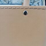 Chrome metal chair upholstered in leather 1970 Giandomenico Belotti