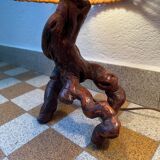 Lampes cep de vigne et rotin années 60 (X2)