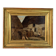 Oil painting on canvas by Adolphe Appian, farm courtyard, Lyon school, 19th century.