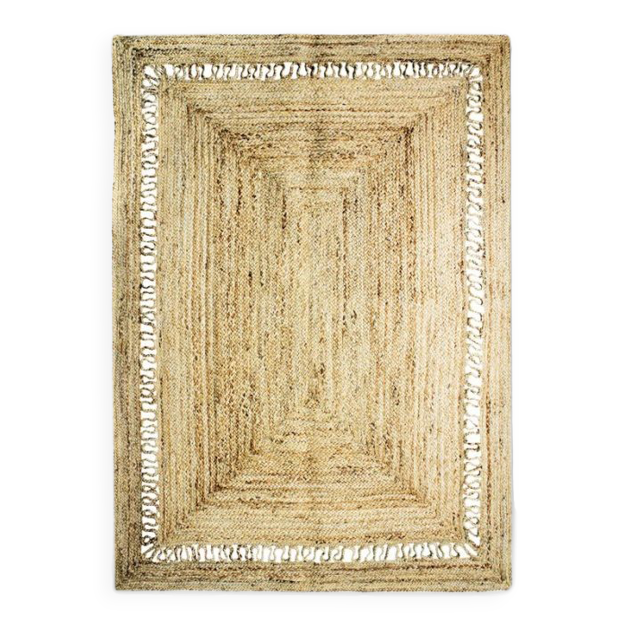 Jute rug with openwork pattern 160x230 cm