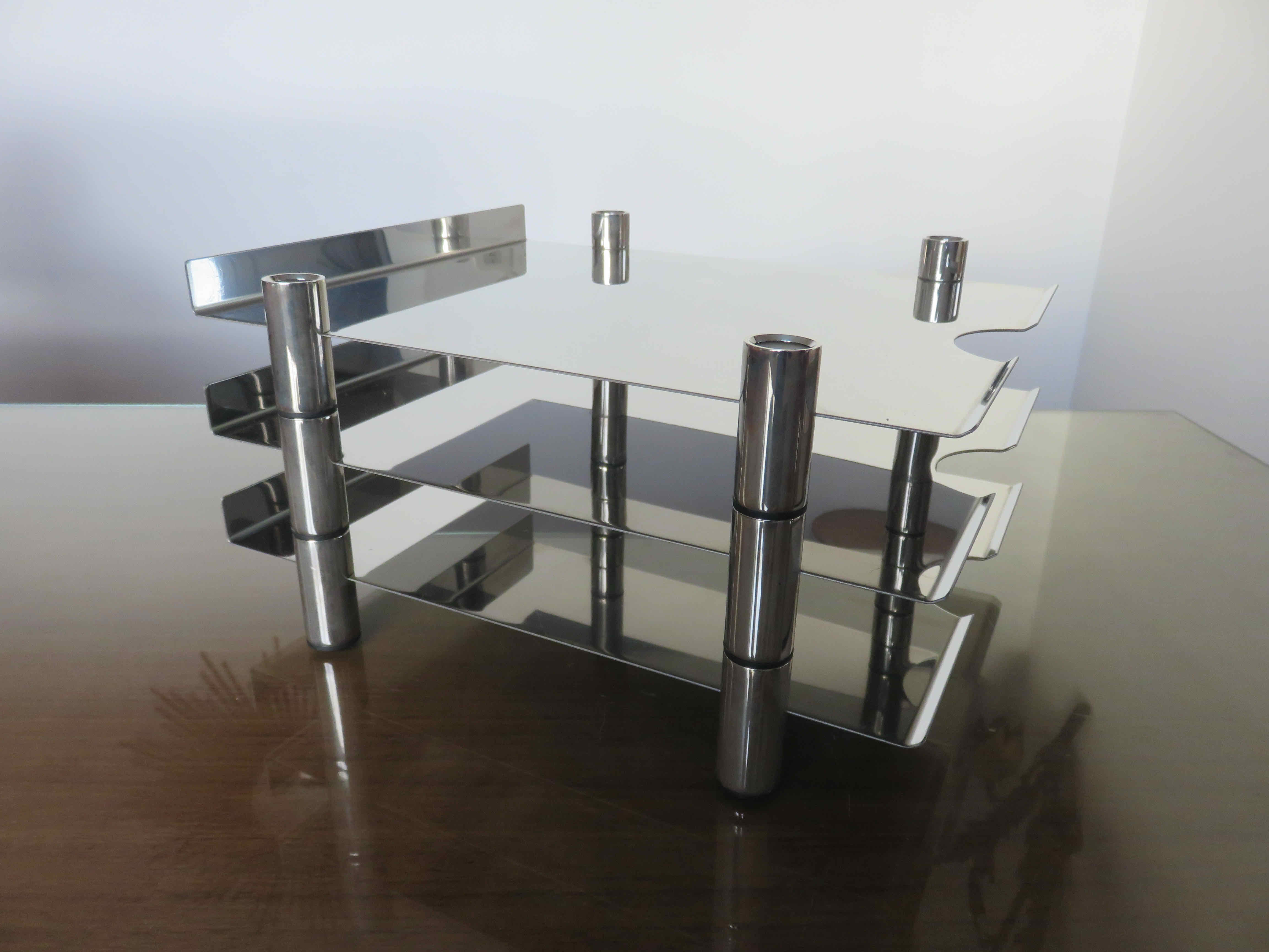 Sorter, mail rack "lerche" germany in stainless steel 80s