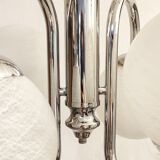 Metal and glass pendant lamp, Italy, 1970s