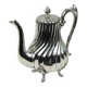 Silver-plated metal verseuse with twisted ribs – Victor Saglier, Paris, late 19th century.