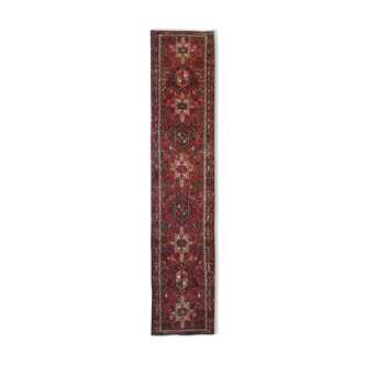 Persian Gharajeh runner rug 75x370cm