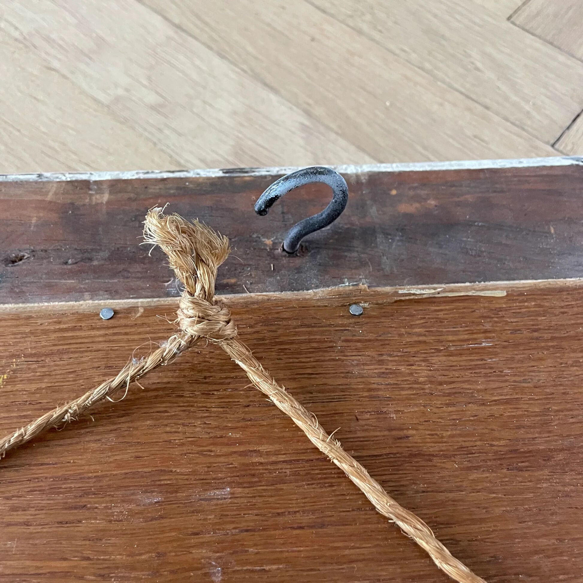 Miroir trumeau en bois peint