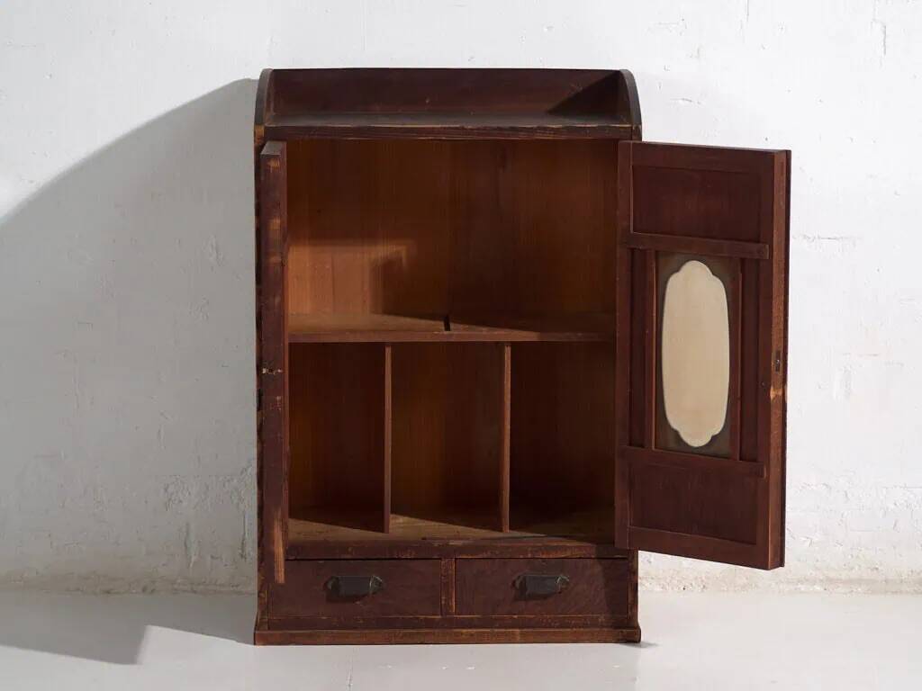 Japanese kodansu side cabinet with glass doors, early Taishō-Showa period (circa 1915-1940) #30