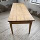Pine and oak farmhouse table with multiple drawers, communal type, 240cm.