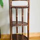 Vintage bamboo and rattan corner shelf 1960s/70s