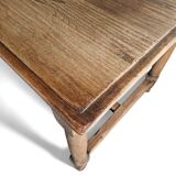 Solid oak French dining table / desk / 1900s