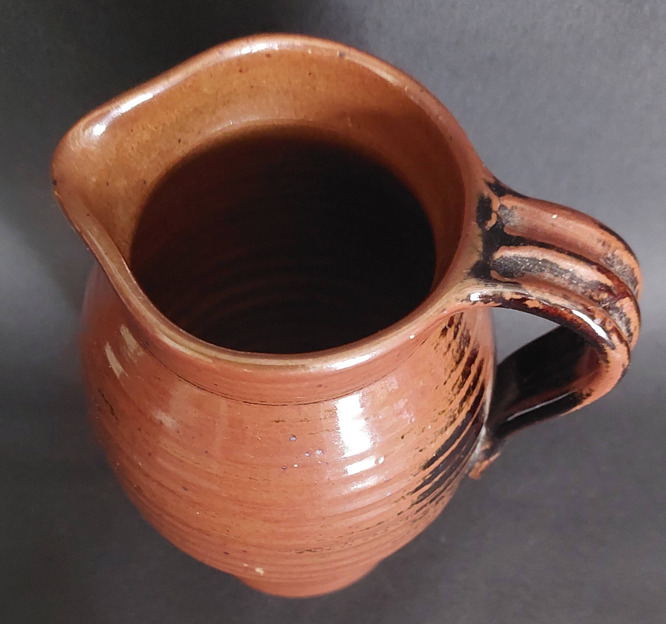 Monastic stoneware jug from Fontgombault Abbey, 20th century