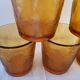 Lot de 6 verres ambré 70
