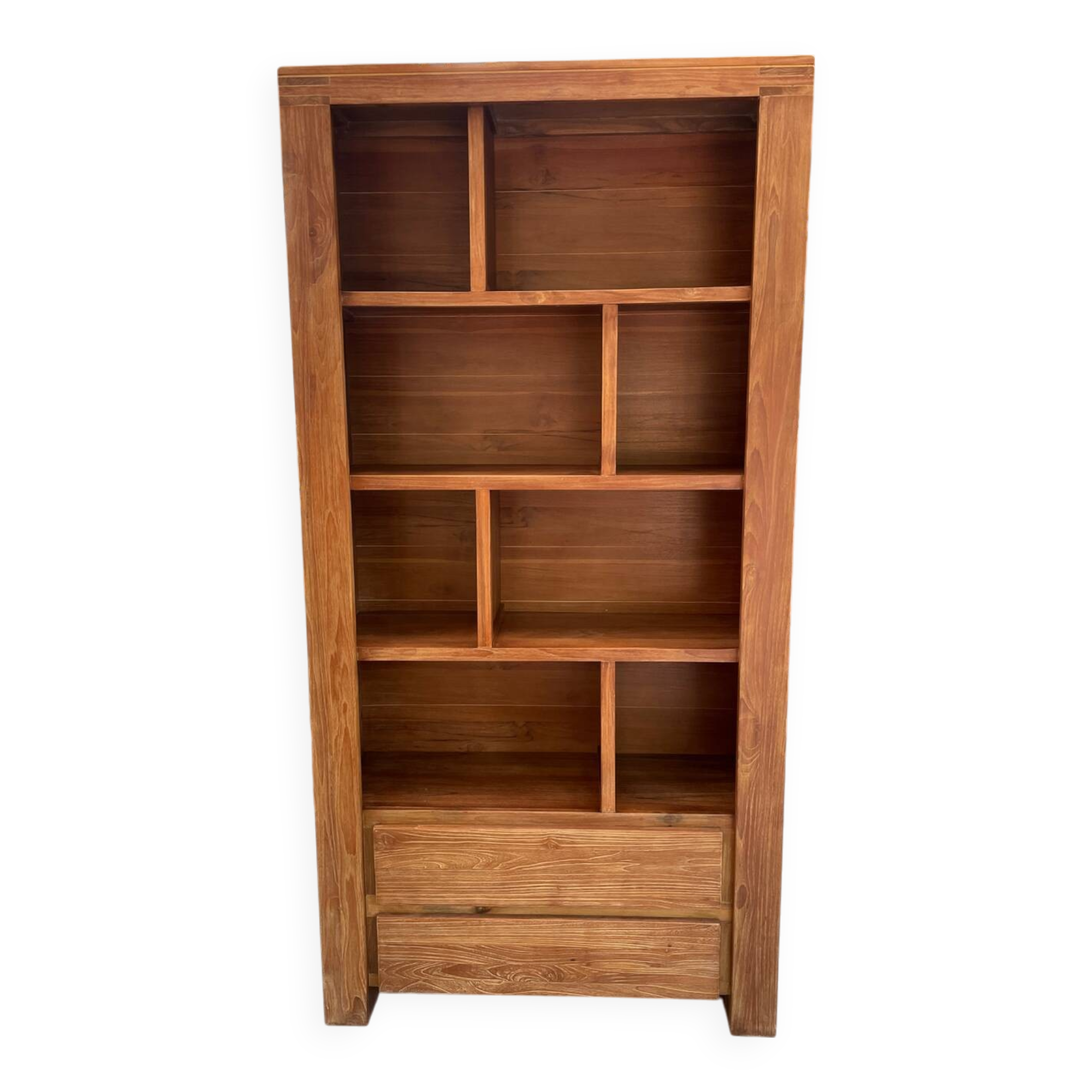 Large teak bookcase