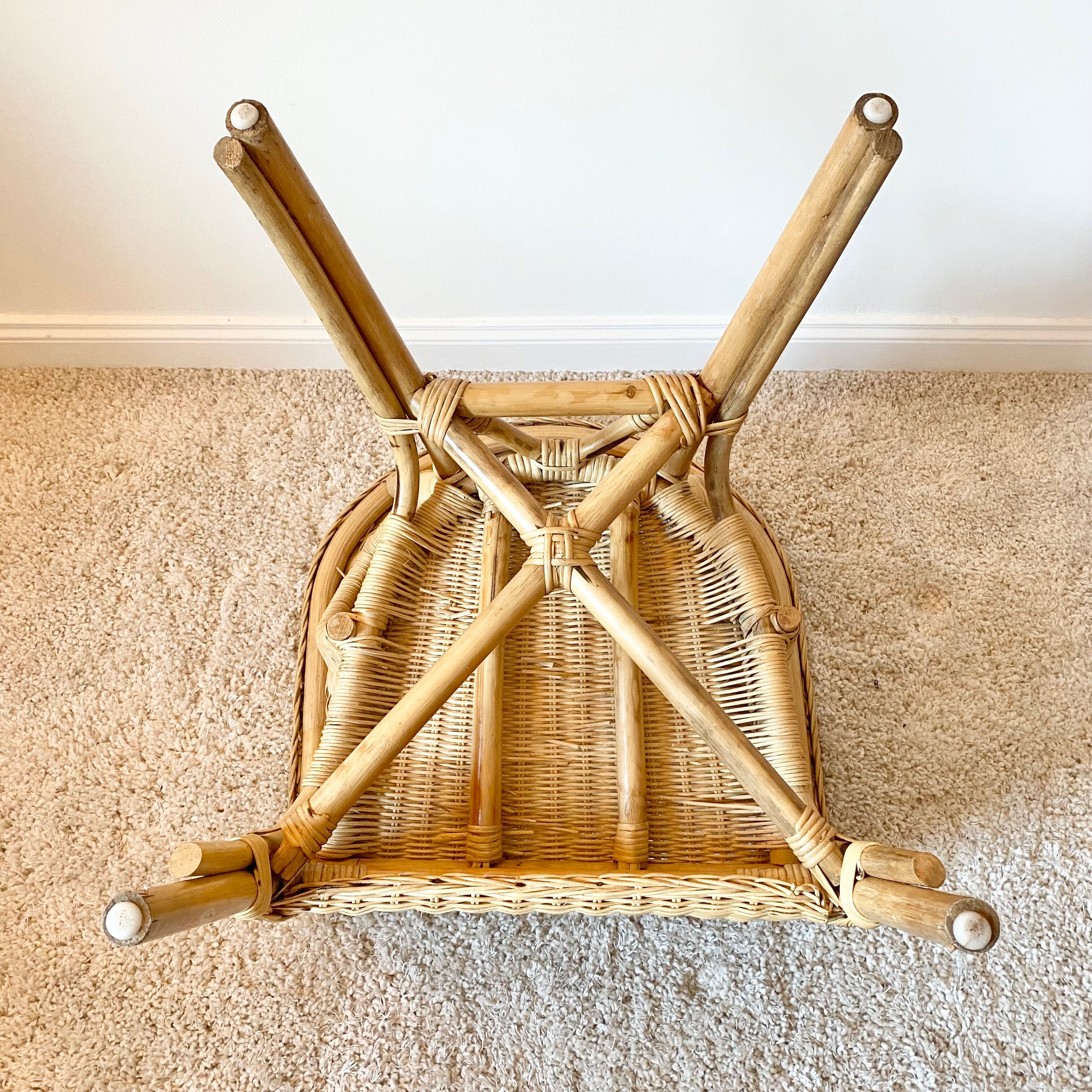 Vintage rattan armchair