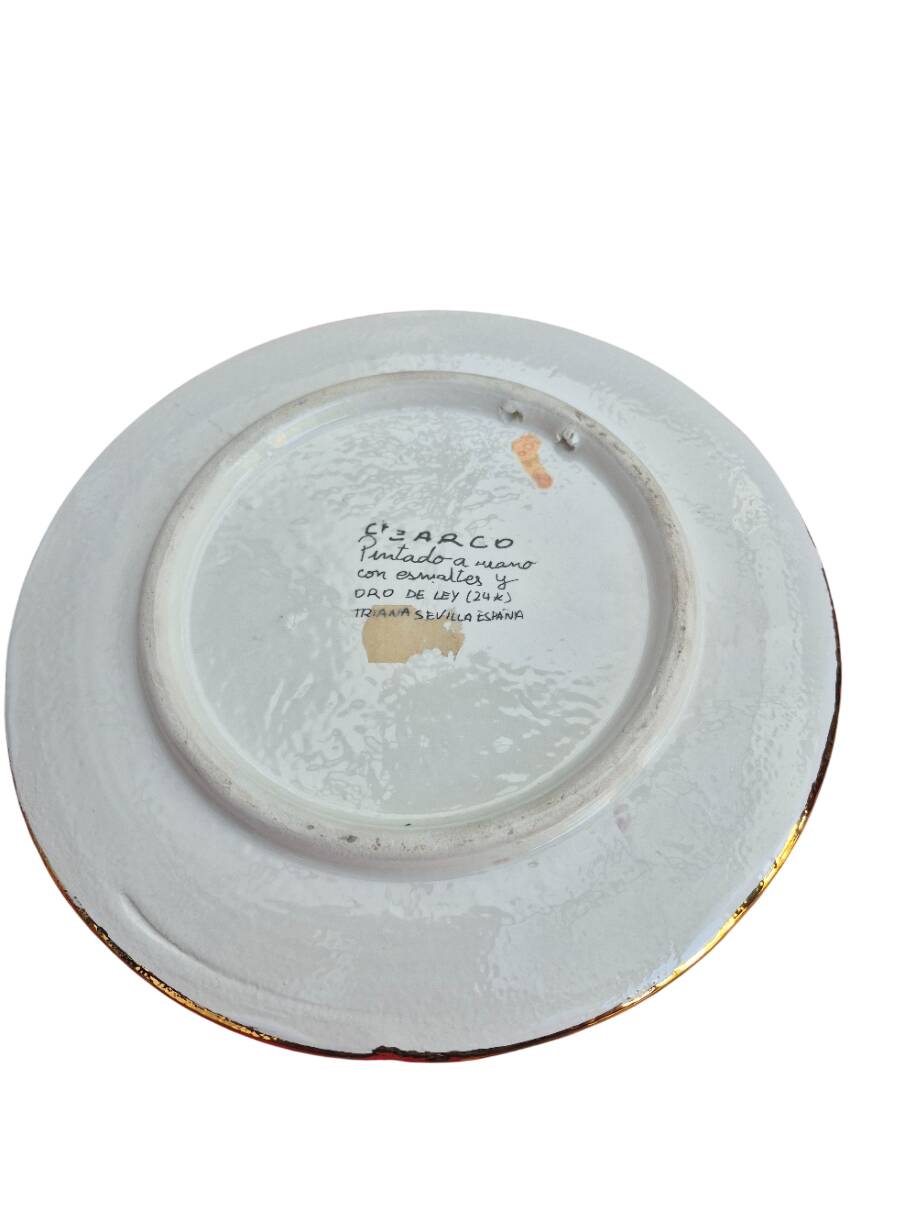 Plat en céramique émaillée