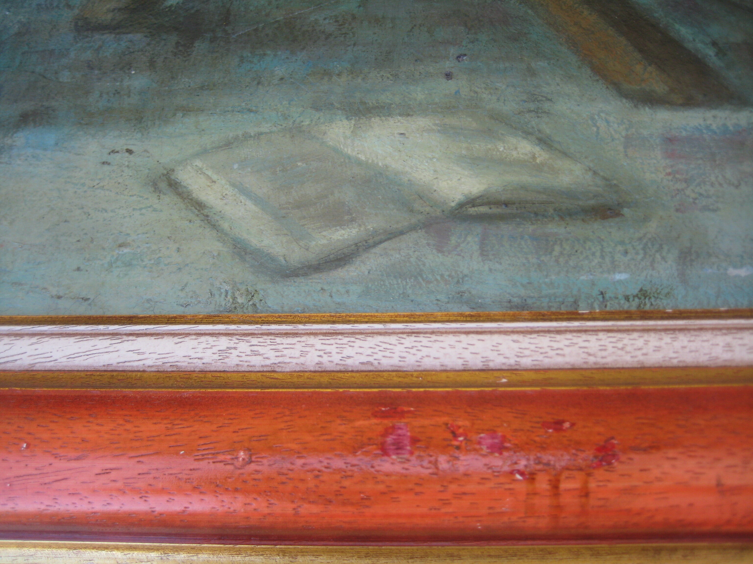 Old painting, oil on panel, dancer, signed garday