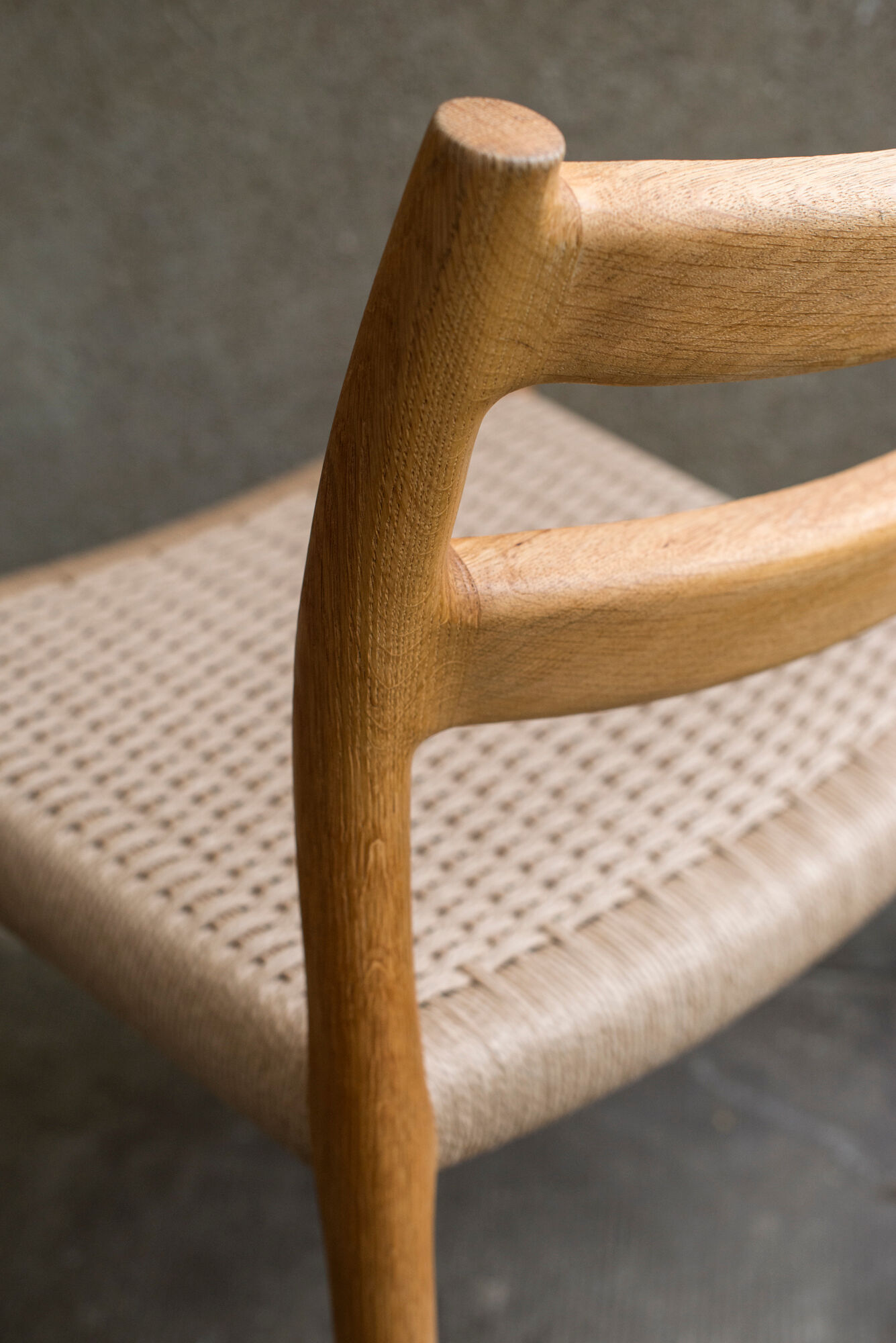 Set of 4 oak chairs by Niels Otto Moller