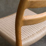 Set of 4 oak chairs by Niels Otto Moller