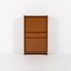 Venetian blind door shoe cabinet, 1940s