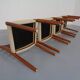 Vintage Danish 85 Dining Chairs in Teak and Wool by Niels Otto Møller for J.L. Møllers, 1960s, Set of 4