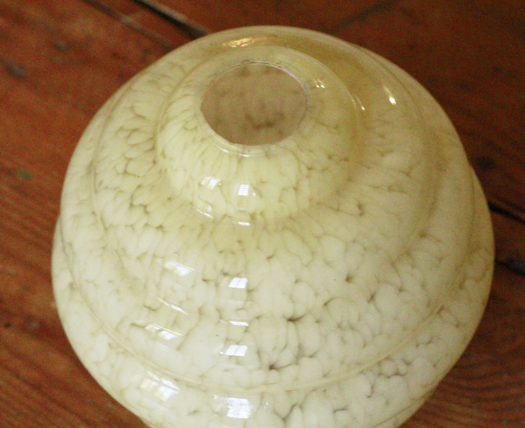 Old clichy speckled glass globe
