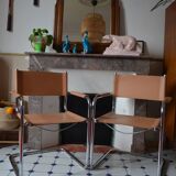 Duo of tubular chairs