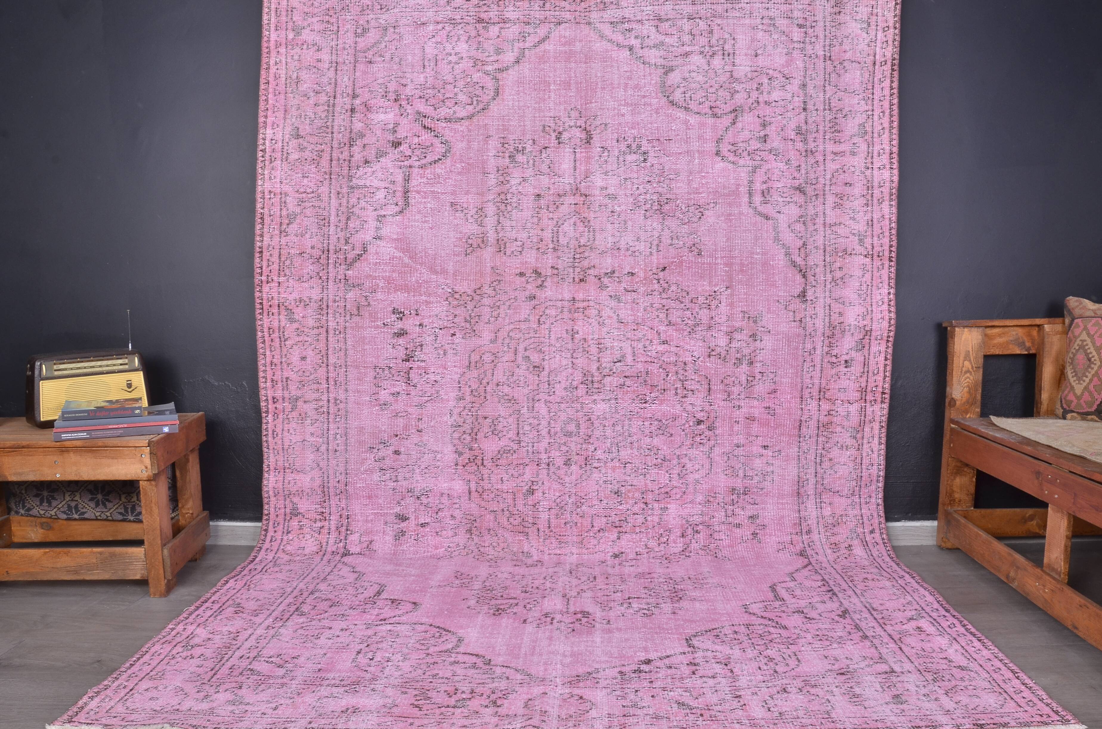 Pink Anatolian Oushak Wool Rug sku 2345