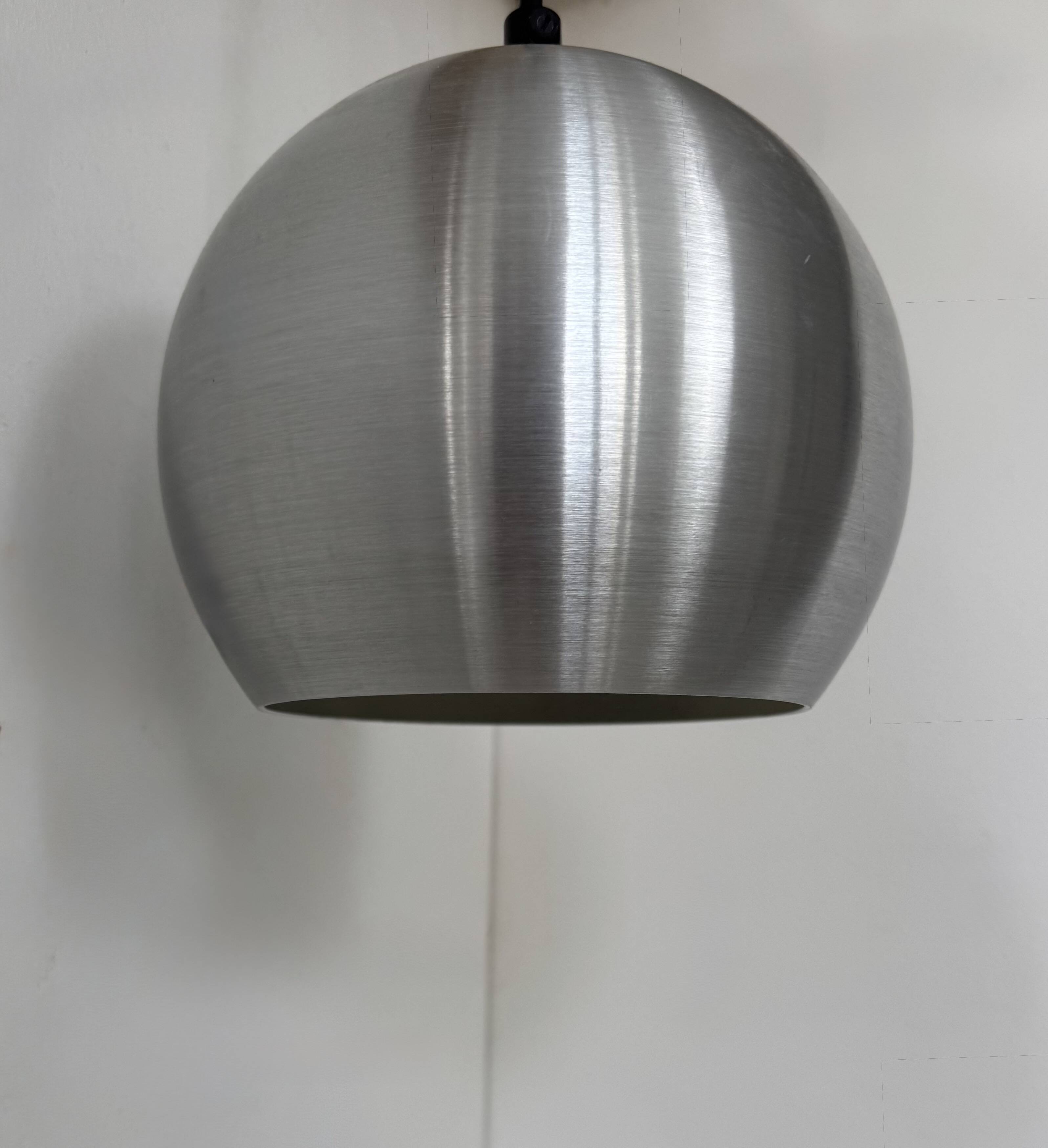 Vintage brushed aluminium suspension, France, 1970.
