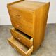 Commode chiffonnier années 50, bois blond
