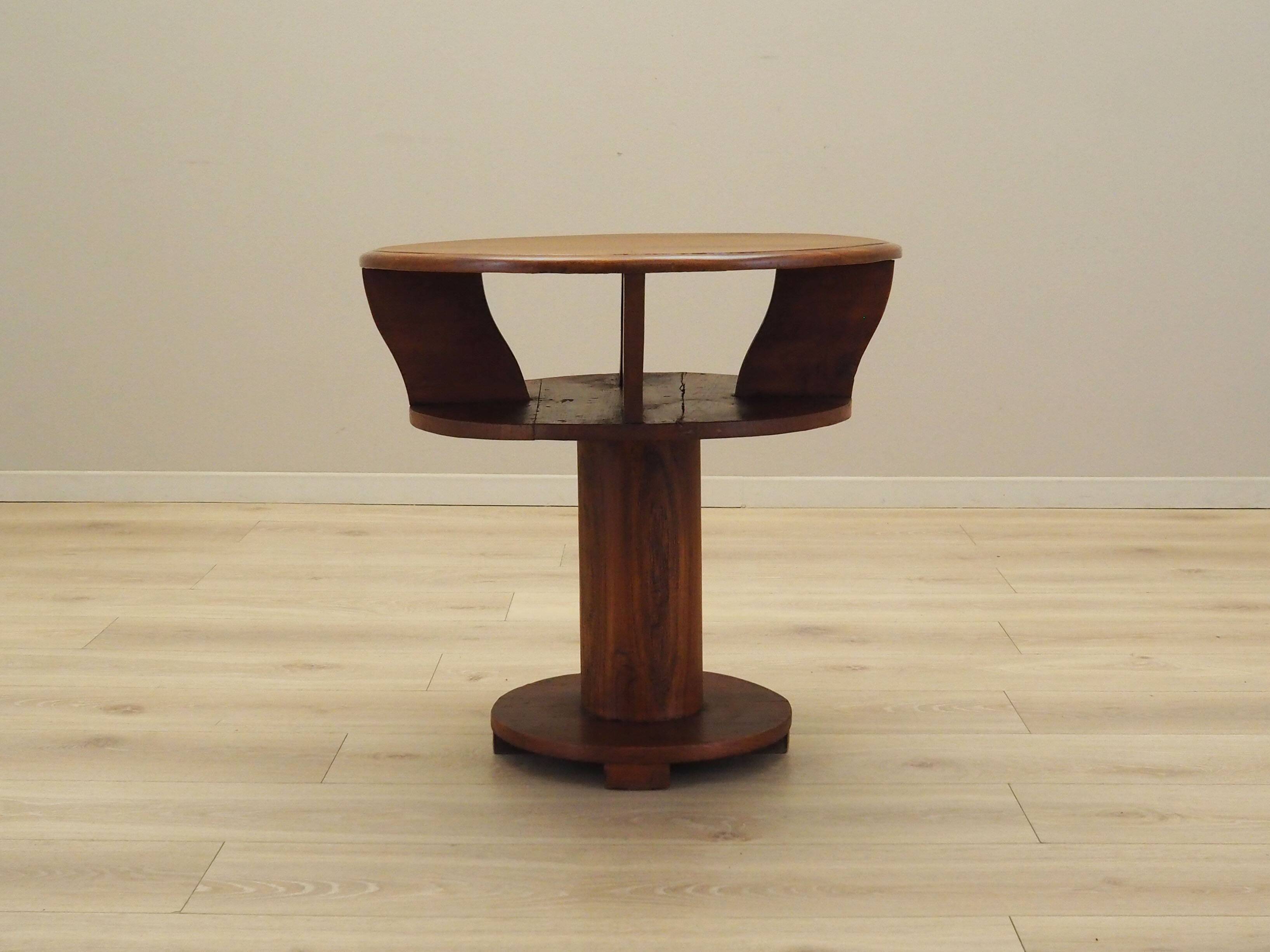 Oak coffee table, Italian design, 1960s, production: Italy
