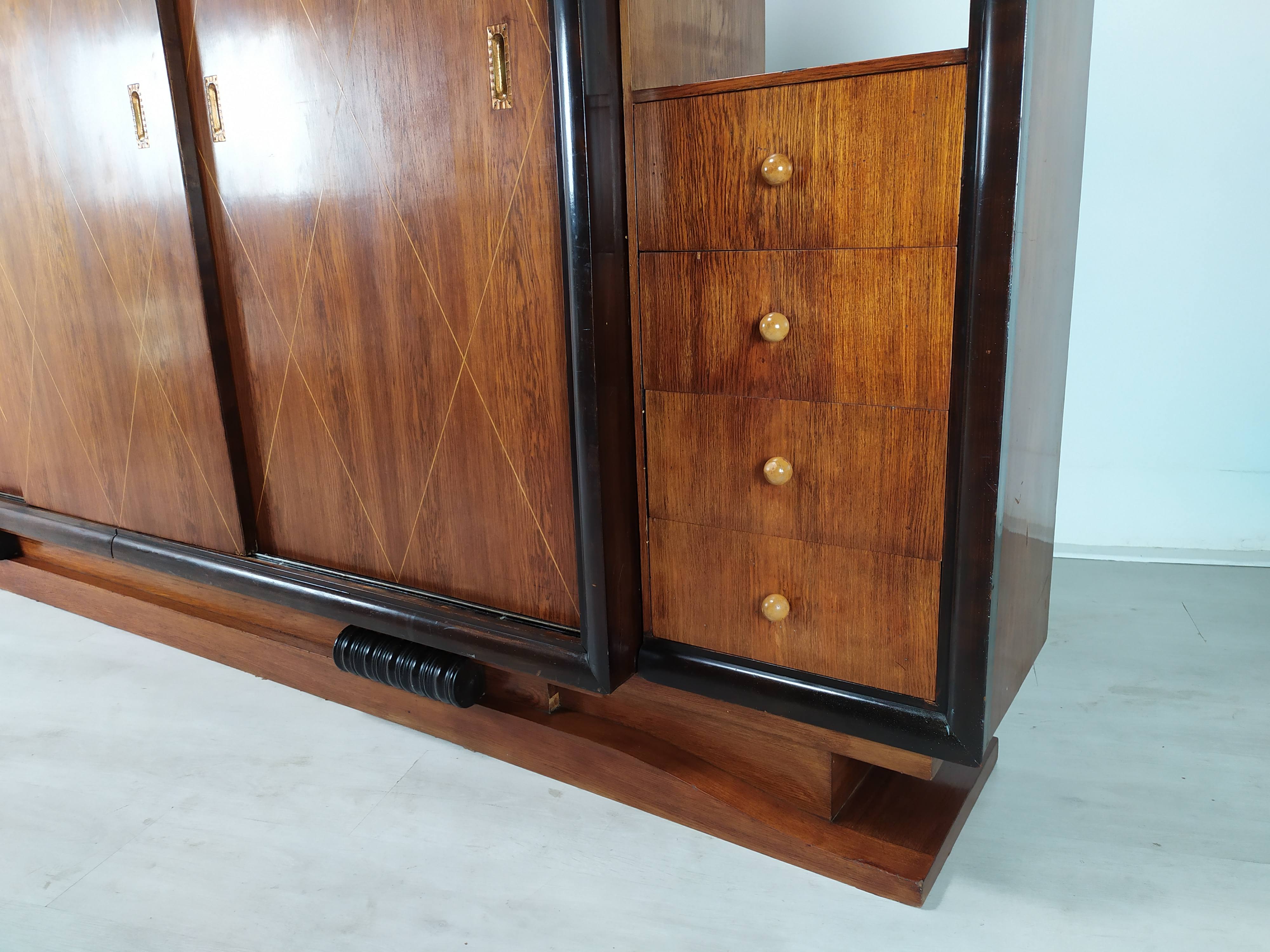 Art Deco library cabinet