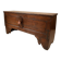Old solid larch chest with front opening