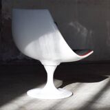 Space Age armchair lacquered fiber and fabrics 1970