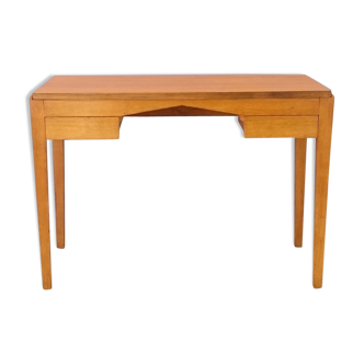Bureau de dame moderniste années 50 en chêne clair