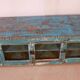 Old low sideboard, tv stand in original blue patina burmese teak