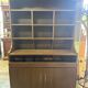 Vintage Storage Furniture for Bar Restaurant Brown Wood with Compartments