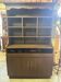 Vintage Storage Furniture for Bar Restaurant Brown Wood with Compartments