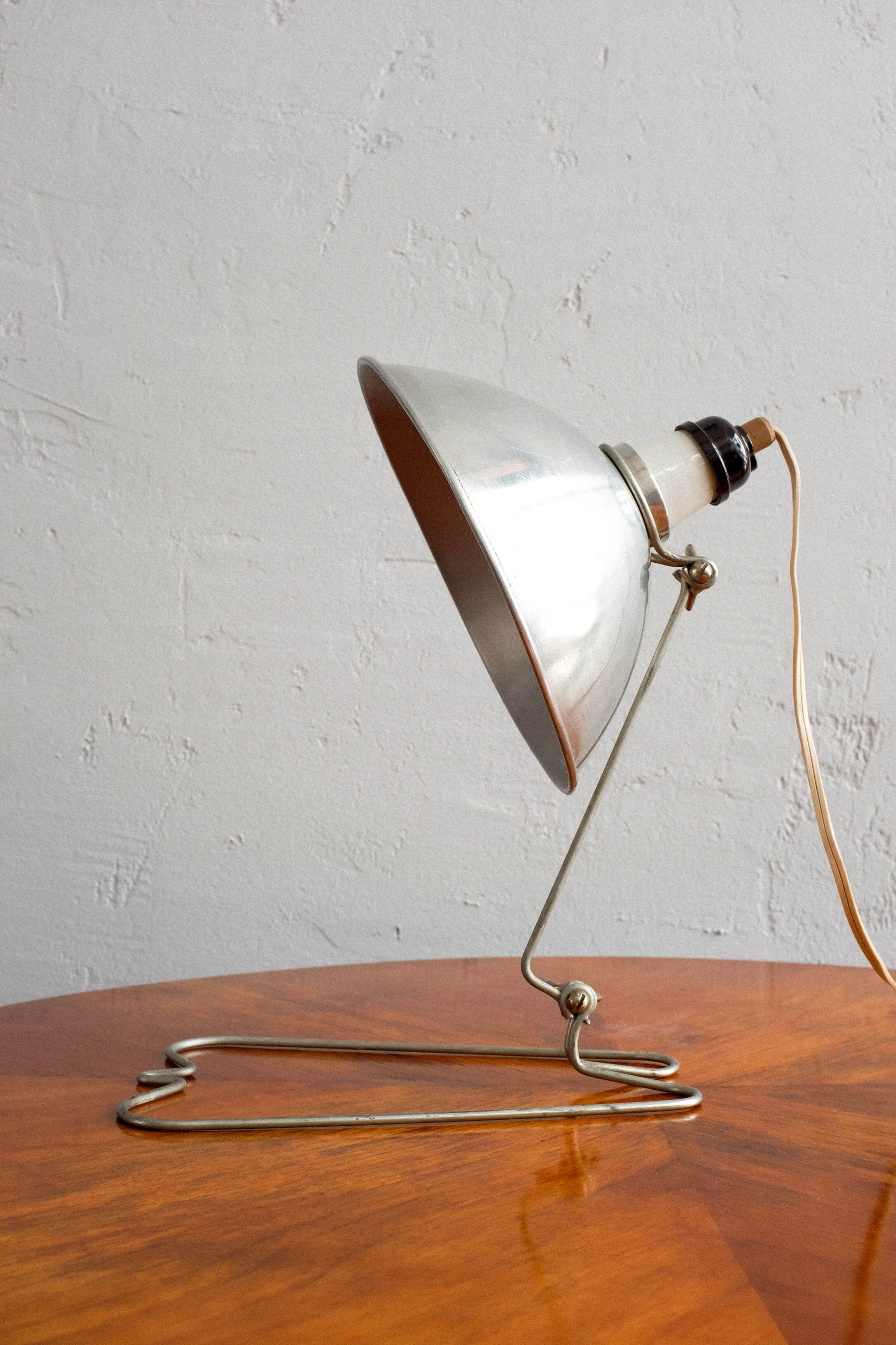Industrial bakelite and metal table lamp, 1960s