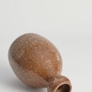 Japanese Shigaraki Inspired Handmade Stoneware Vase with Barnacle-Like Texture