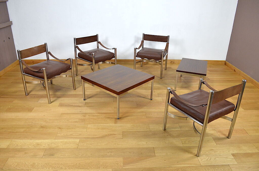 Pair of Vintage Armchairs Edition Dada Industrial Design, Italy 1970