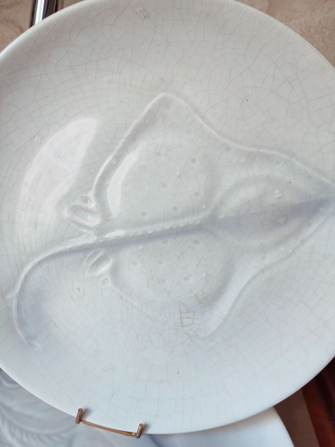6 Saint Amand earthenware plates with fish
