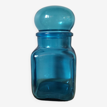 Ariel blue vintage glass jar
