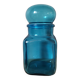 Bocal vintage en verre bleu Ariel