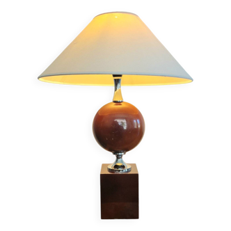 Barbier house lamp - Lacquered and chrome-plated metal - 1970s