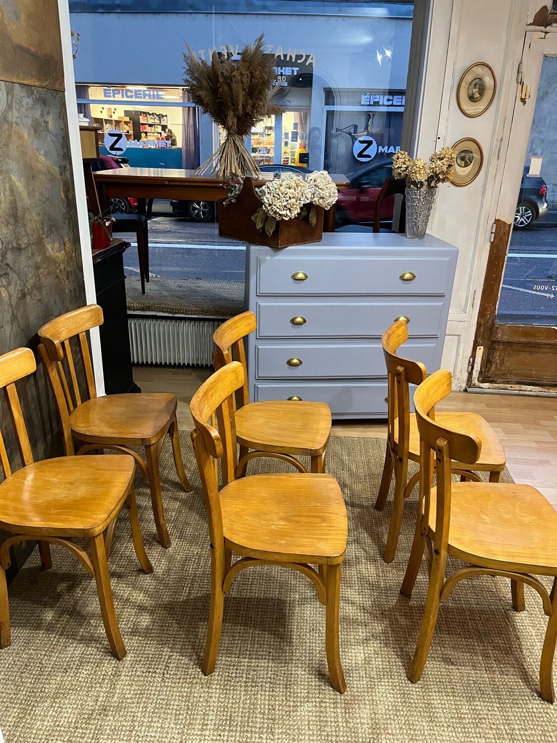 Set of 6 Luterma bistro chairs