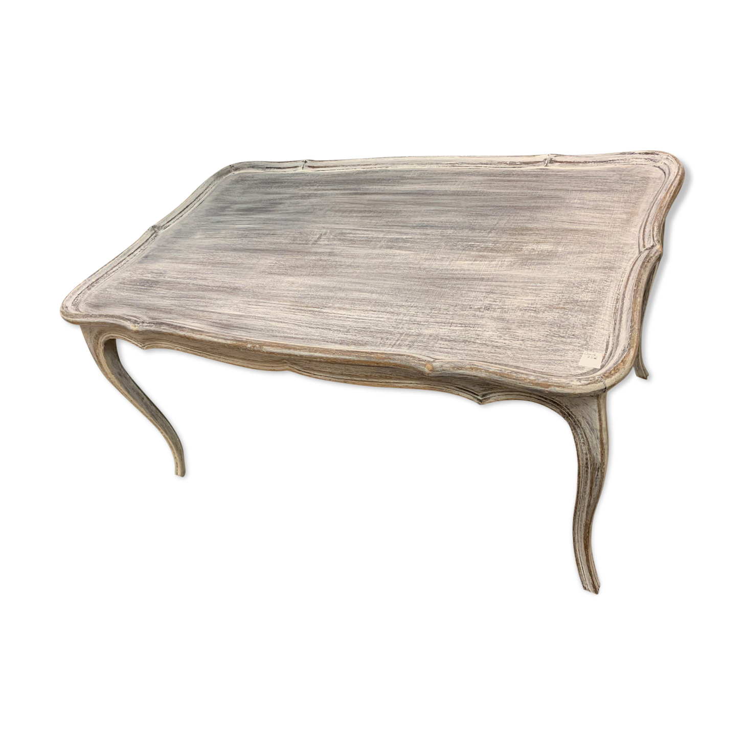 Patinated white coffee table