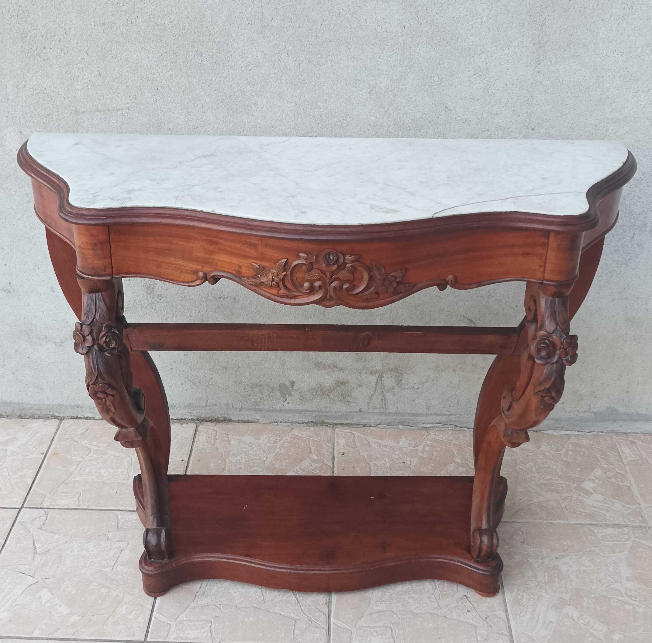 Napoleon III mahogany console
