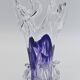 Vase Soliflore en Cristal d'Art – Michel Steiner Améthyste & Transparent