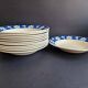 Set of 12 Badonvillier ceramic soup plates